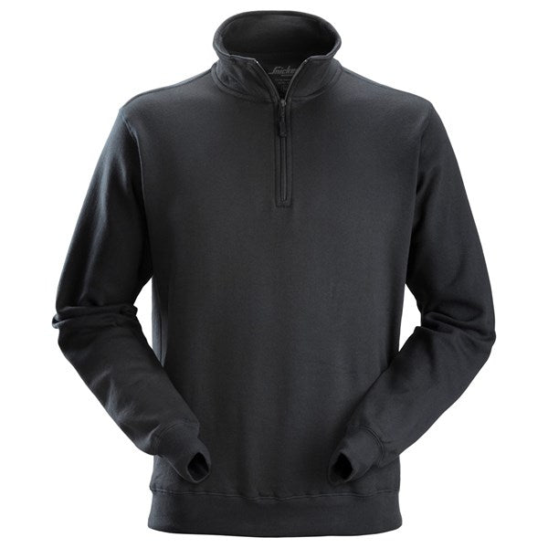 2818  Sweatshirt met ½ Rits
