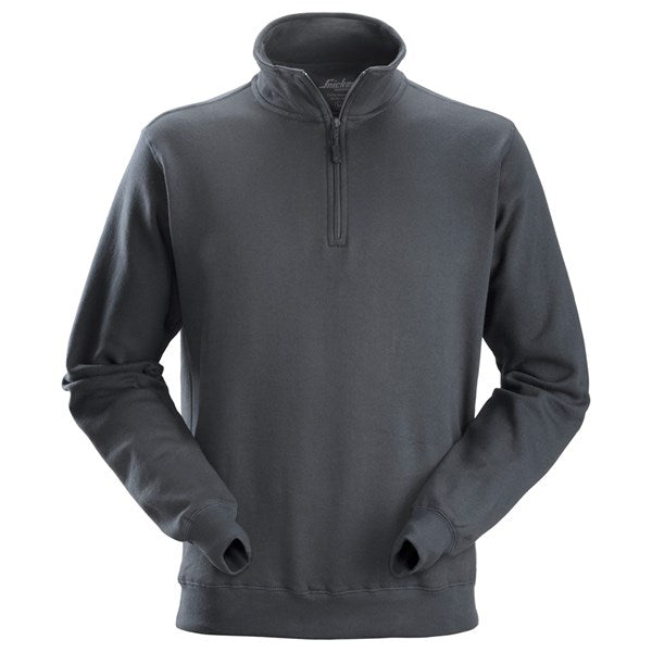 2818  Sweatshirt met ½ Rits