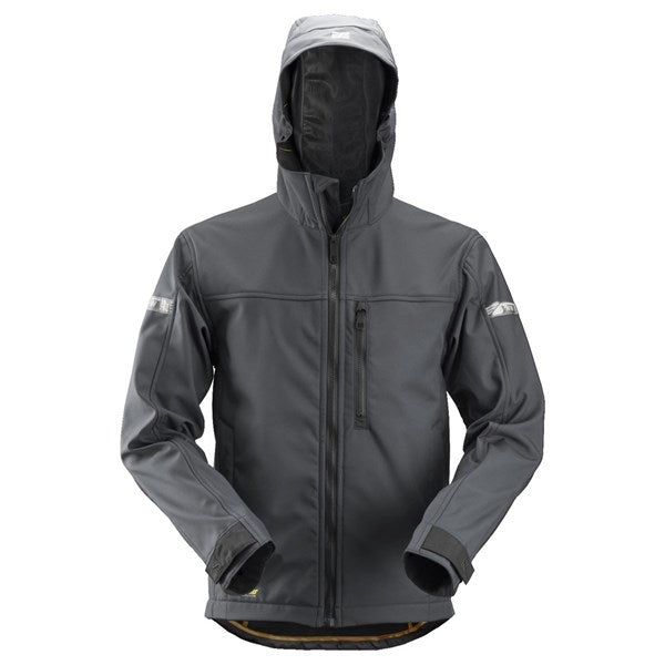 1229  AllroundWork, Soft Shell Jack met Capuchon