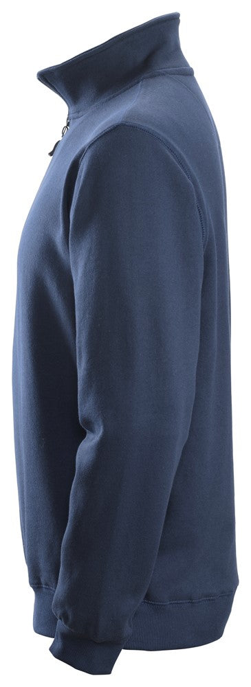 2818  Sweatshirt met ½ Rits