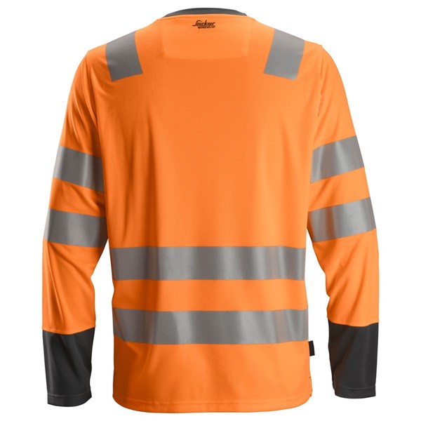 2433  AllroundWork, High-Vis T-shirt met Lange Mouwen Klasse 2