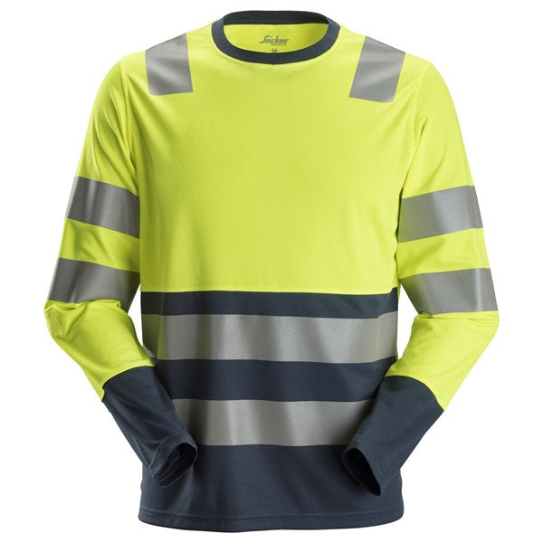 2433  AllroundWork, High-Vis T-shirt met Lange Mouwen Klasse 2