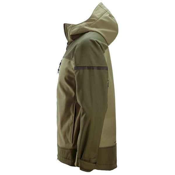 1226  AllroundWork, Softshell Stretch Jack met Capuchon