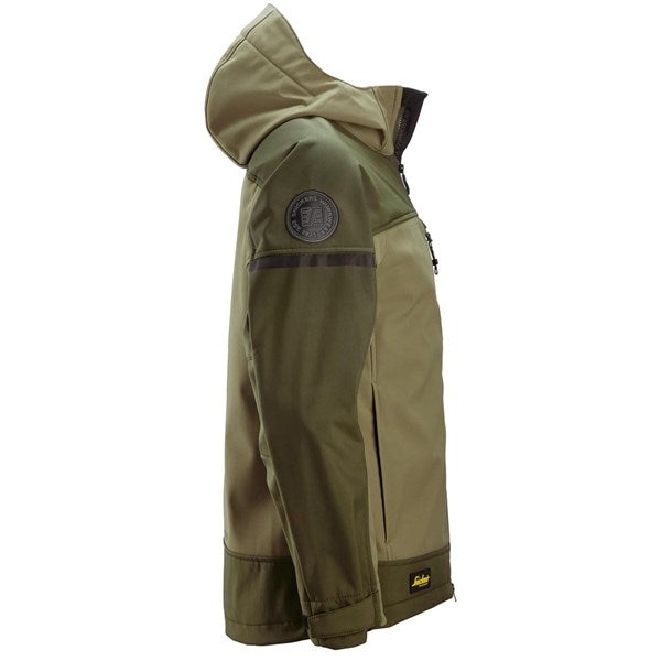 1226  AllroundWork, Softshell Stretch Jack met Capuchon