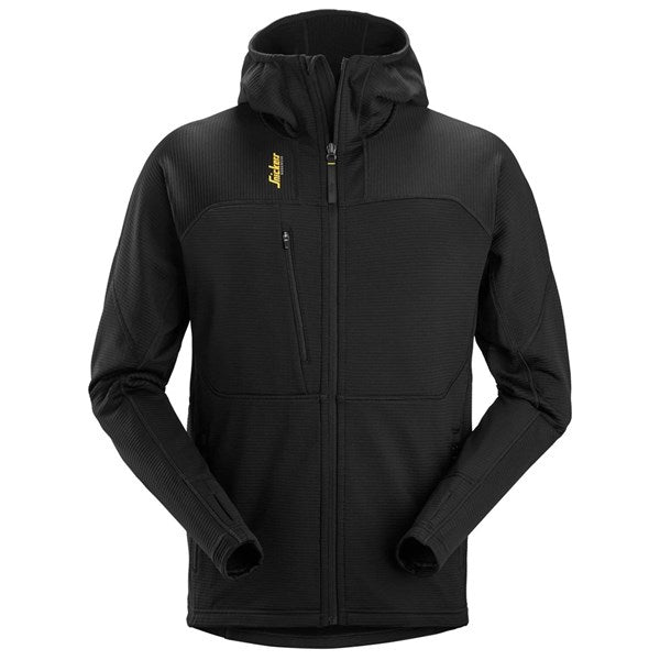 9420  Thermal Body Mapping Fleece Hoodie met Rits