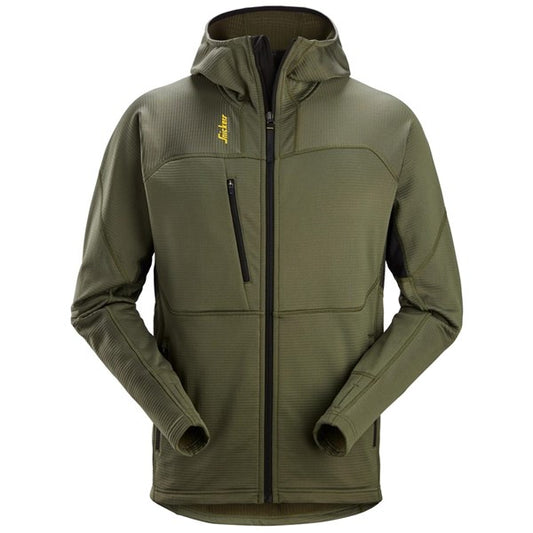 9420  Thermal Body Mapping Fleece Hoodie met Rits