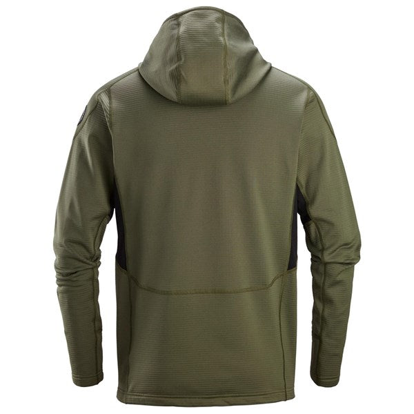 9420  Thermal Body Mapping Fleece Hoodie met Rits