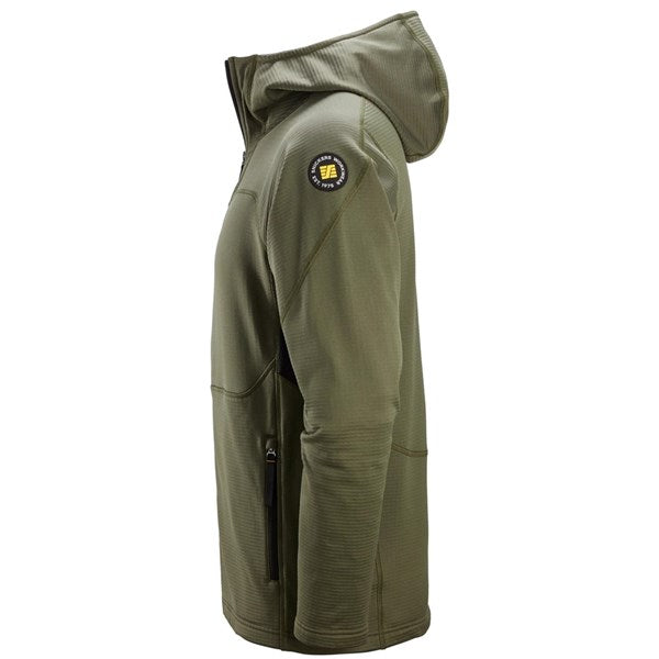 9420  Thermal Body Mapping Fleece Hoodie met Rits