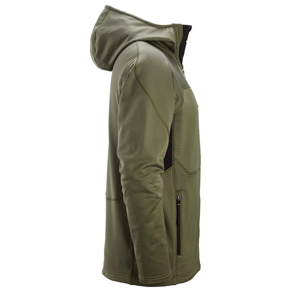 9420  Thermal Body Mapping Fleece Hoodie met Rits