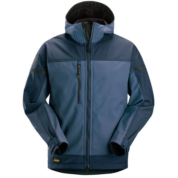 1226  AllroundWork, Softshell Stretch Jack met Capuchon