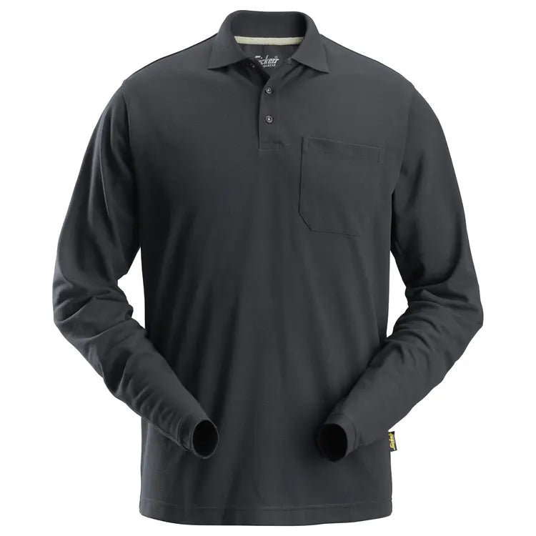 2608 Poloshirt met Lange Mouwen