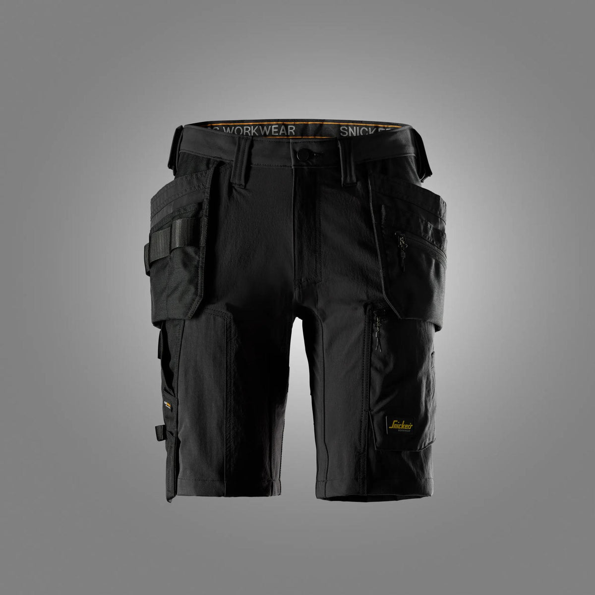 6118 Stretch Werkshorts Zwart/Zwart
