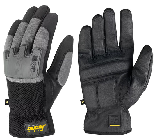 Snickers 9585 Power Core Handschoenen Zwart/Rotsgrijs