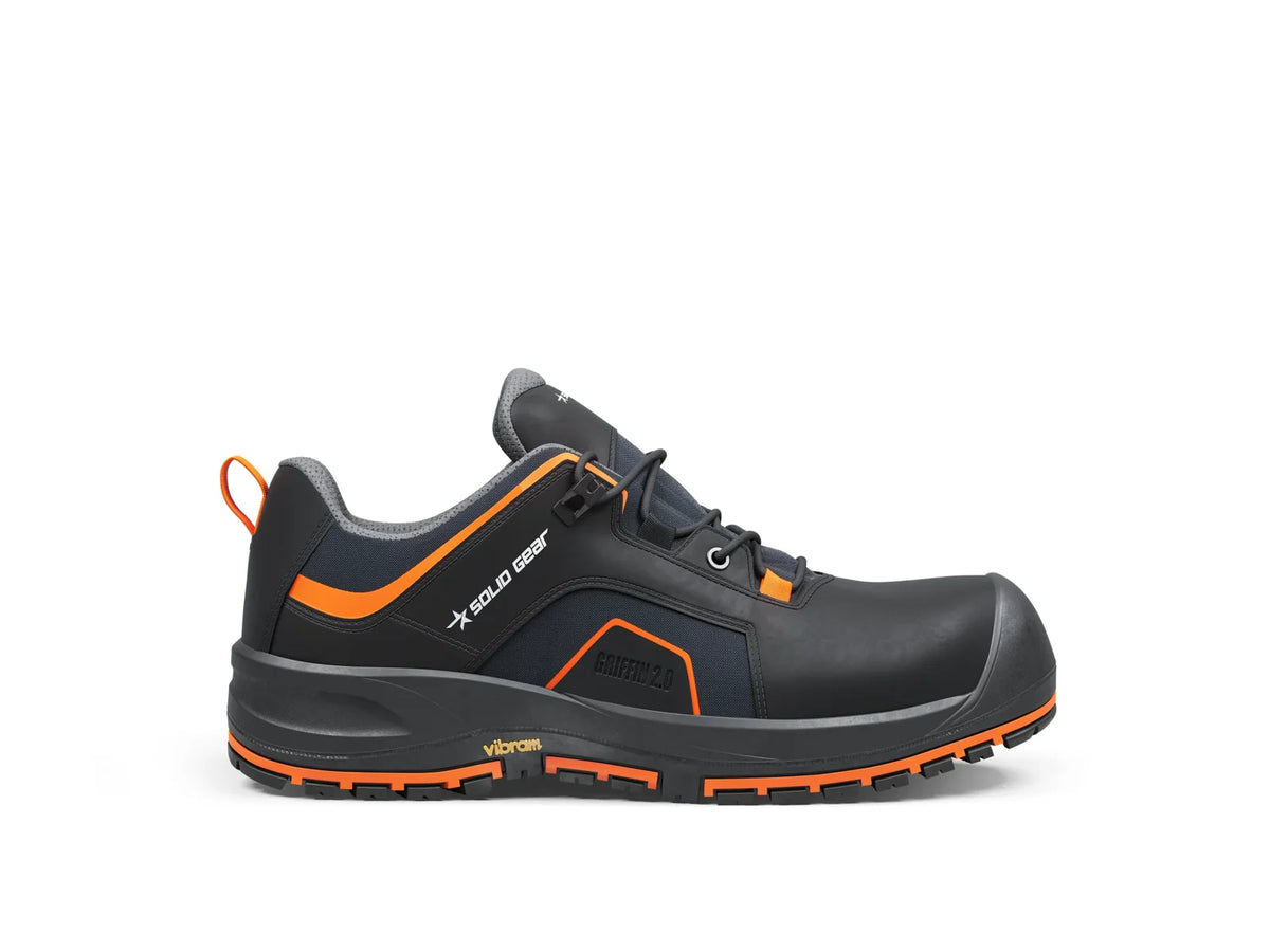 Solid Gear Griffin 2 Low veiligheidssneaker zwart/oranje