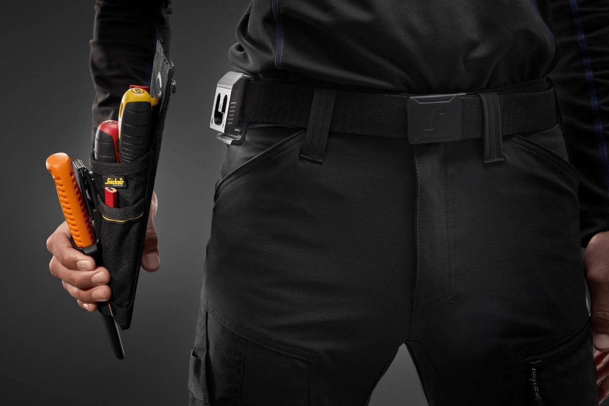 Snickers 9740 Q-Lock Lange Gereedschapszak – in gebruik